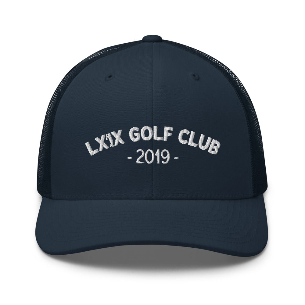 Arch Logo Trucker Hat — Mesh-Back Snapback Cap (White Logo)