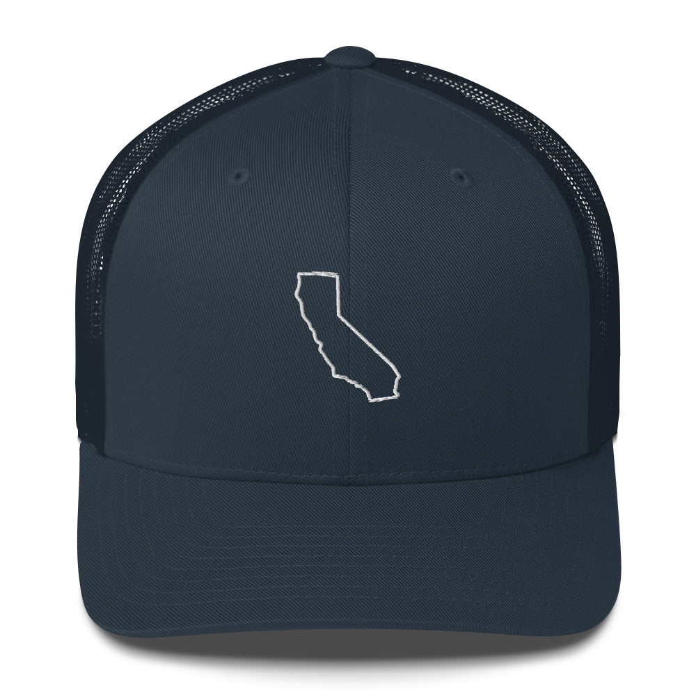 California Golf Trucker Hat — Mesh-Back Snapback Cap