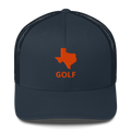 Texas Golf Trucker Hat — Mesh-Back Snapback Cap