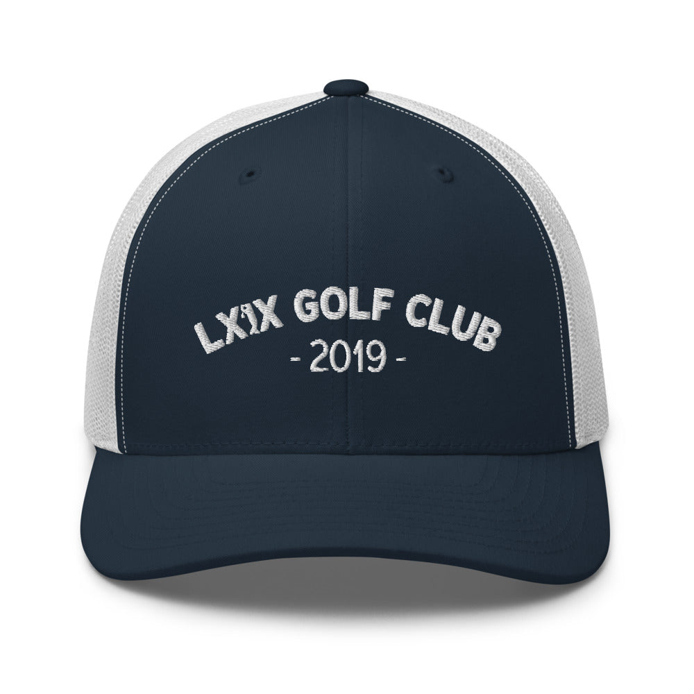 Arch Logo Trucker Hat — Mesh-Back Snapback Cap (White Logo)