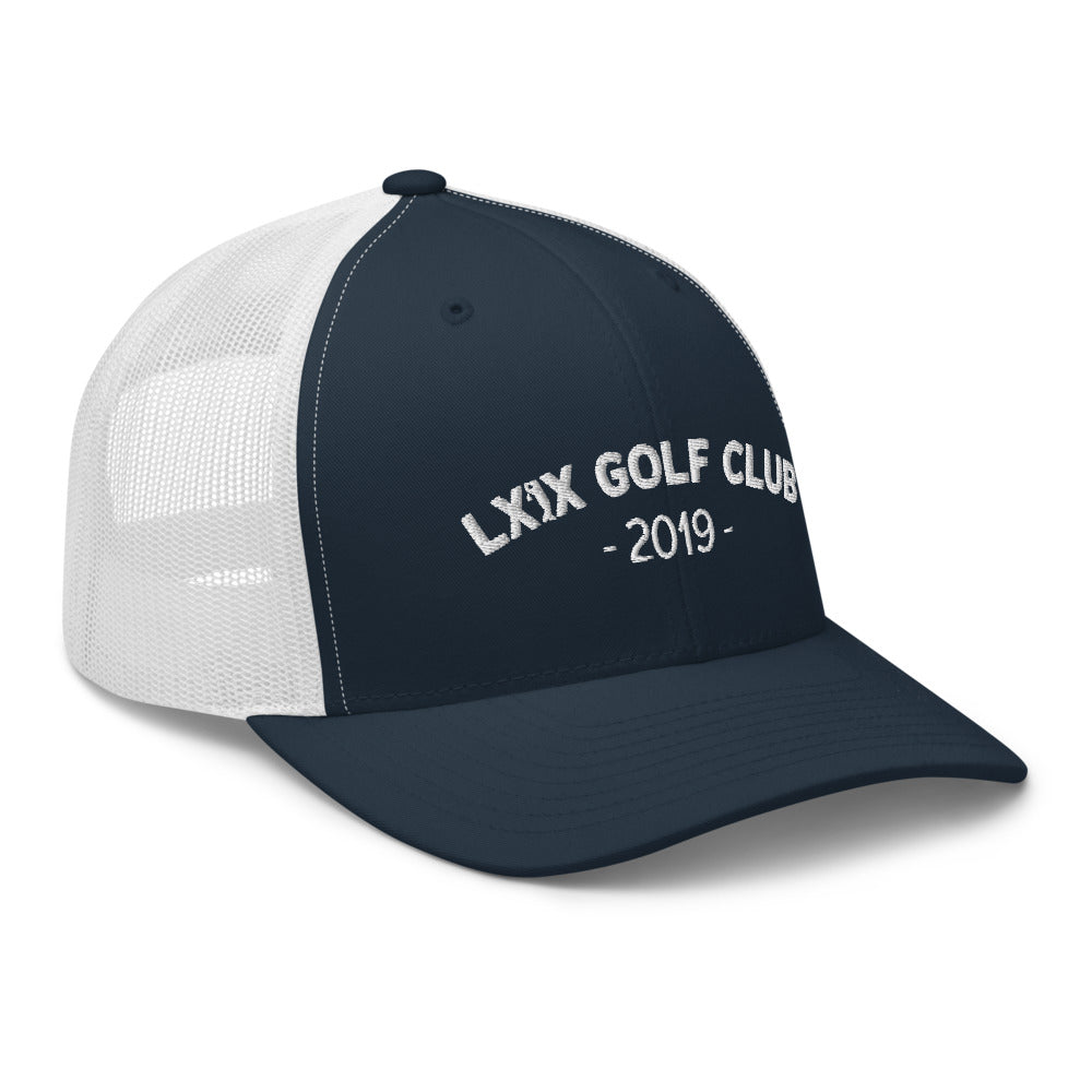 Arch Logo Trucker Hat — Mesh-Back Snapback Cap (White Logo)