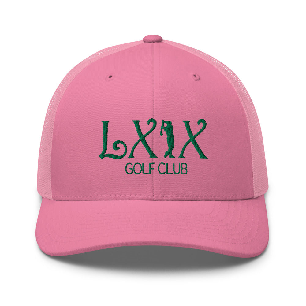 Curve Logo Trucker Hat — Mesh-Back Snapback Cap (Green Logo)