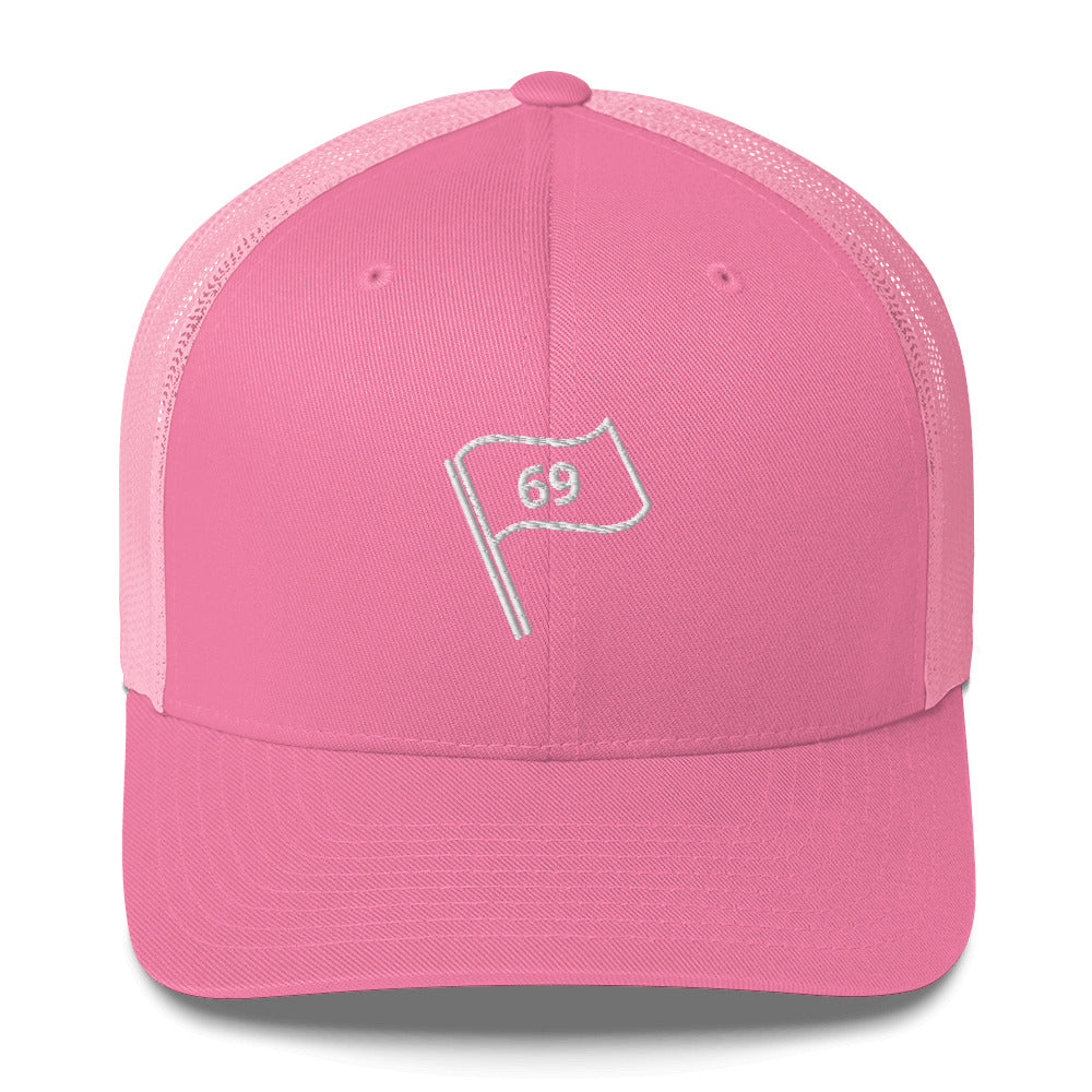 69 Flag Trucker Hat — Mesh-Back Snapback Cap