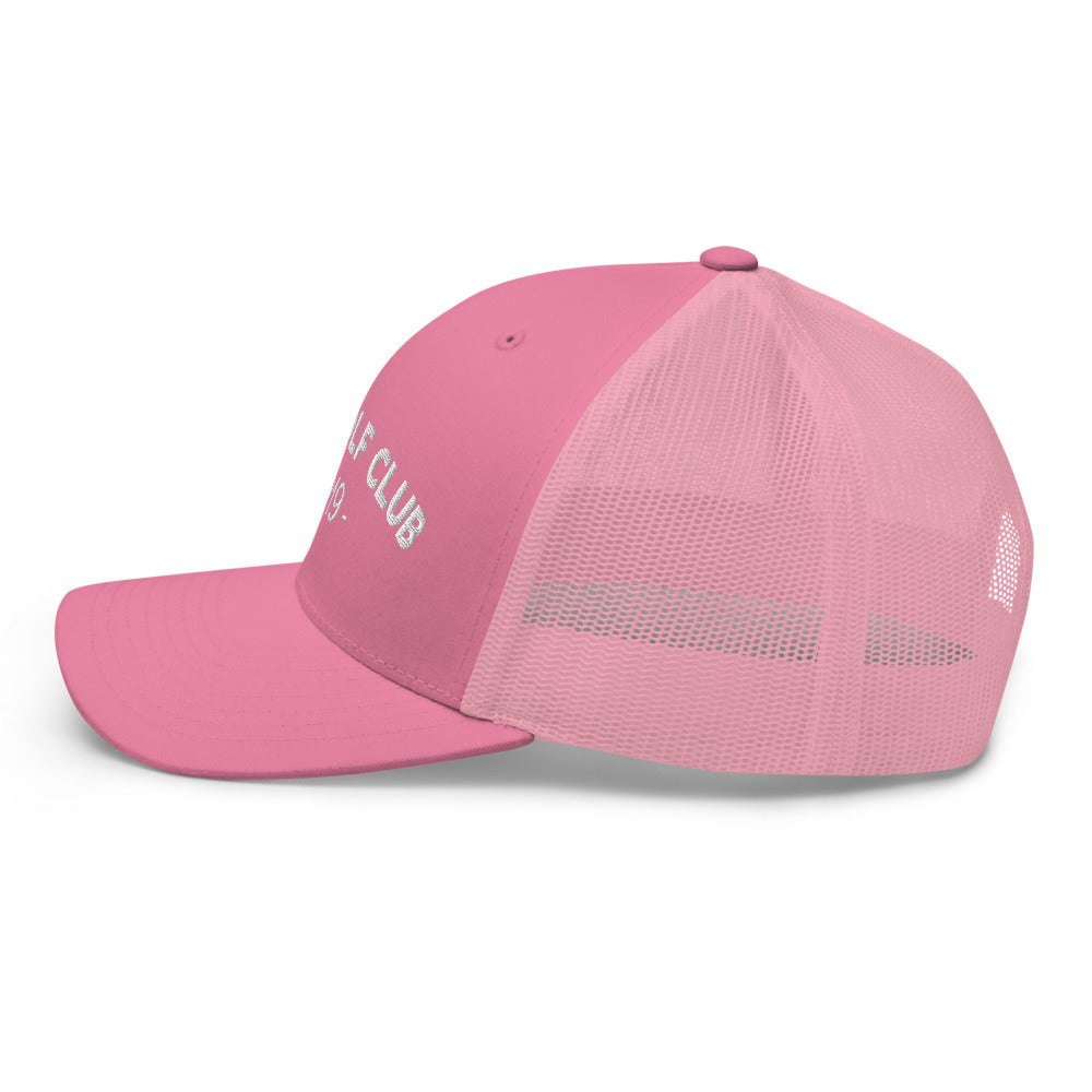 Arch Logo Trucker Hat — Mesh-Back Snapback Cap (White Logo)