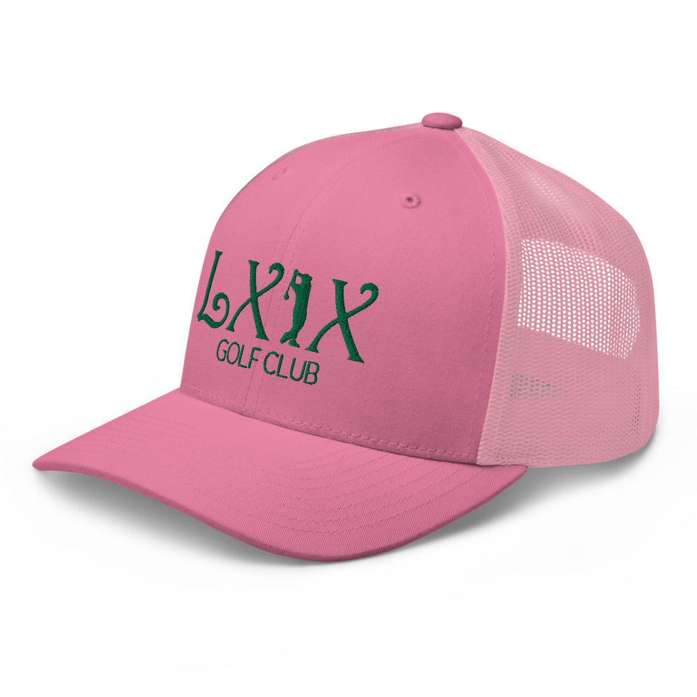 Curve Logo Trucker Hat — Mesh-Back Snapback Cap (Green Logo)