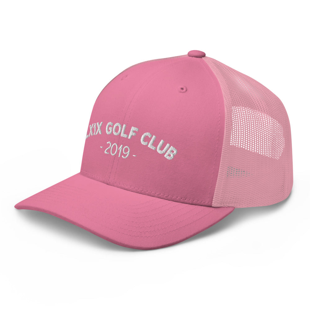 Arch Logo Trucker Hat — Mesh-Back Snapback Cap (White Logo)