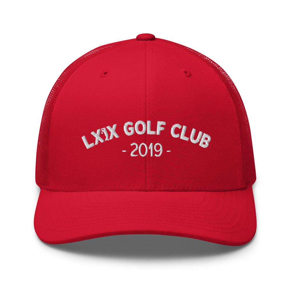 Arch Logo Trucker Hat — Mesh-Back Snapback Cap (White Logo)