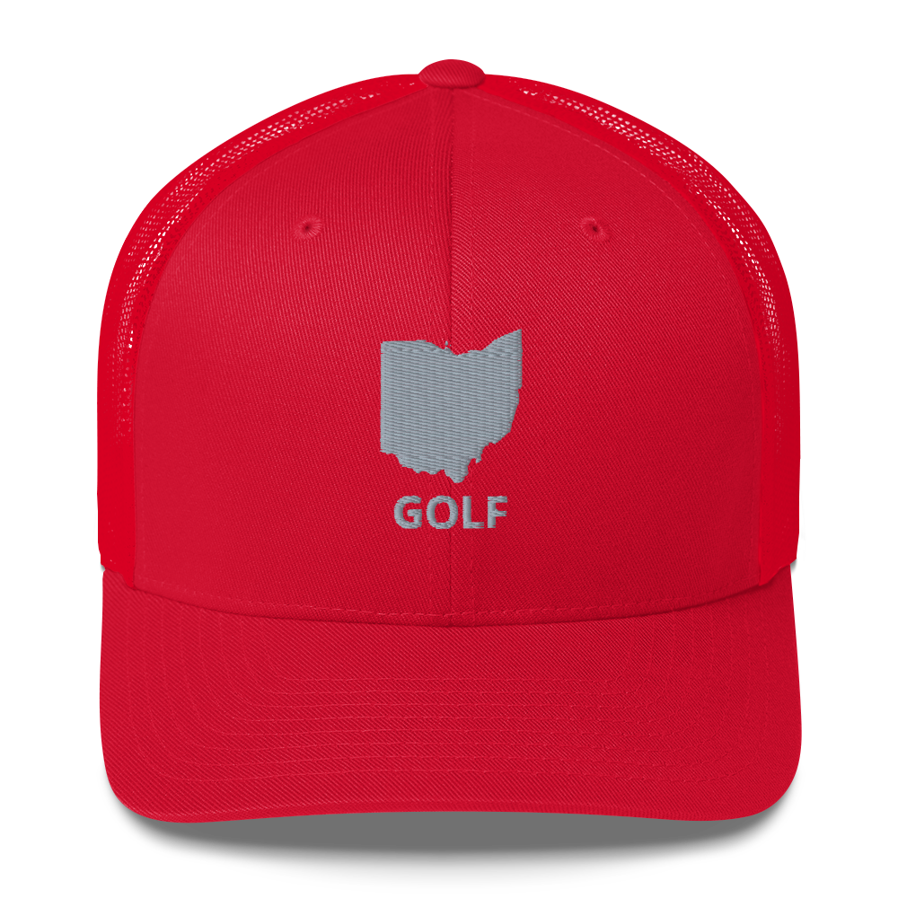 Ohio Golf Trucker Hat — Mesh-Back Snapback Cap