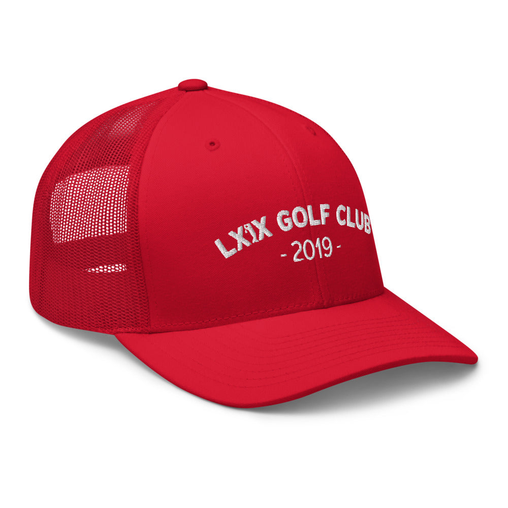 Arch Logo Trucker Hat — Mesh-Back Snapback Cap (White Logo)