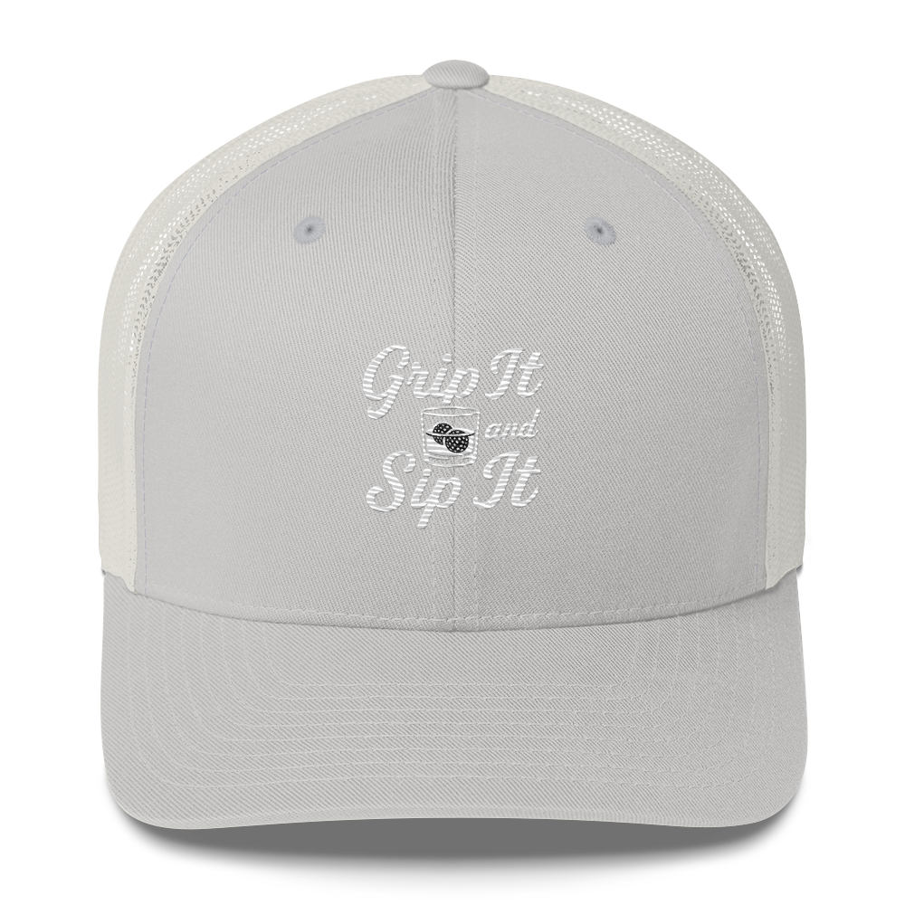 Grip It and Sip It — Funny Golf Trucker Hat