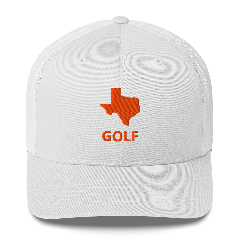 Texas Golf Trucker Hat — Mesh-Back Snapback Cap