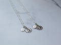 Most Sacred Heart and Miraculous Medal Necklace in Silver
