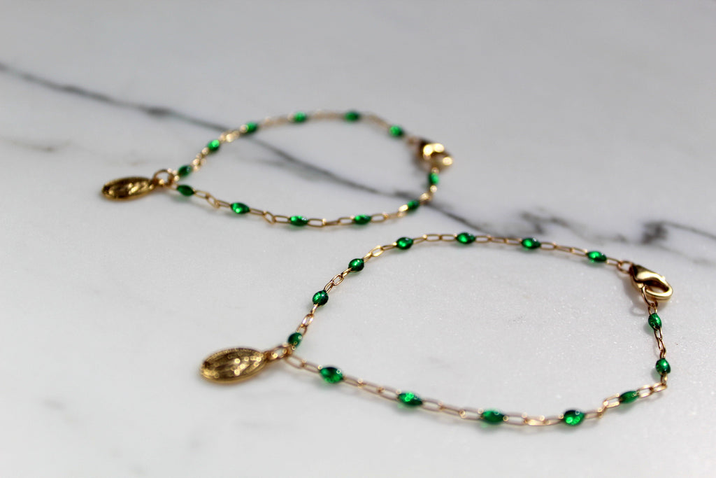 Sweet Advocate Miraculous Medal Mommy and Me Bracelet Set
