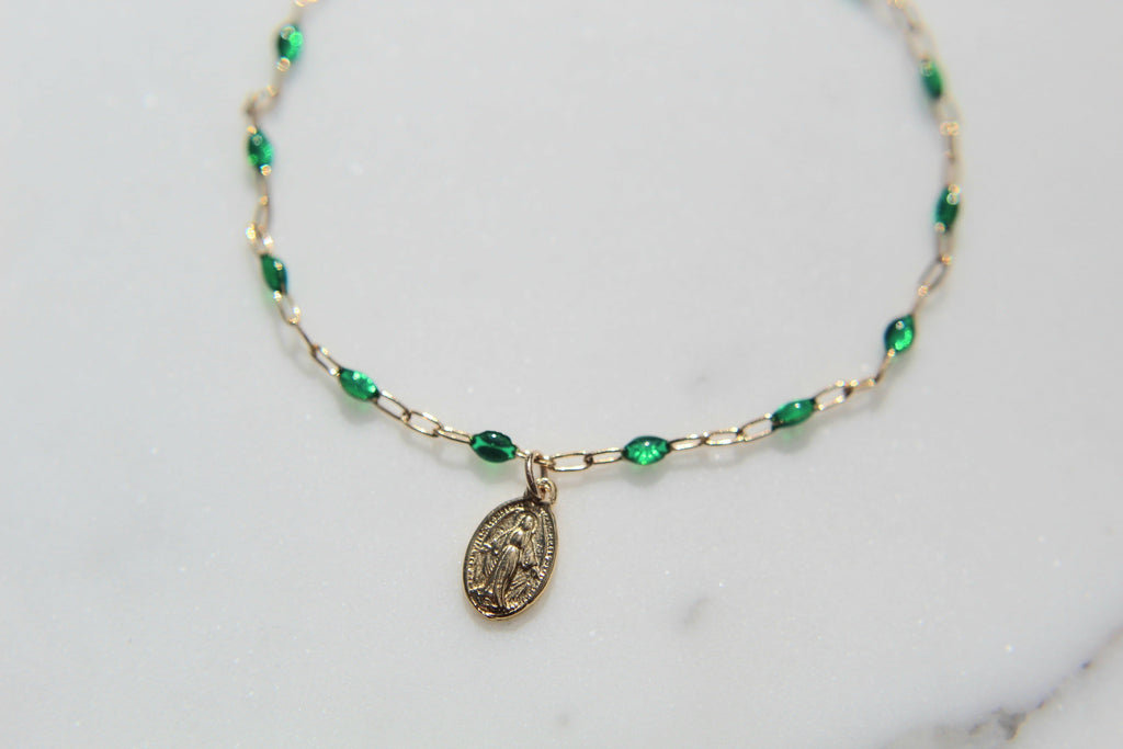 Sweet Advocate Miraculous Medal Mommy and Me Bracelet Set