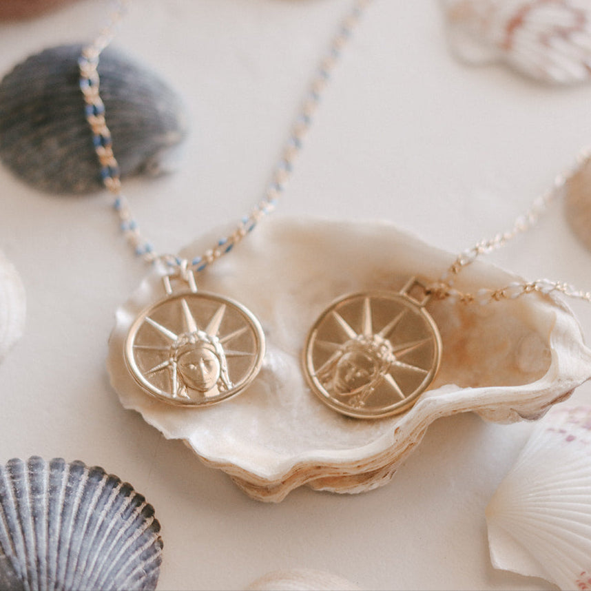 Star of the Sea Necklace with Grotto Chain