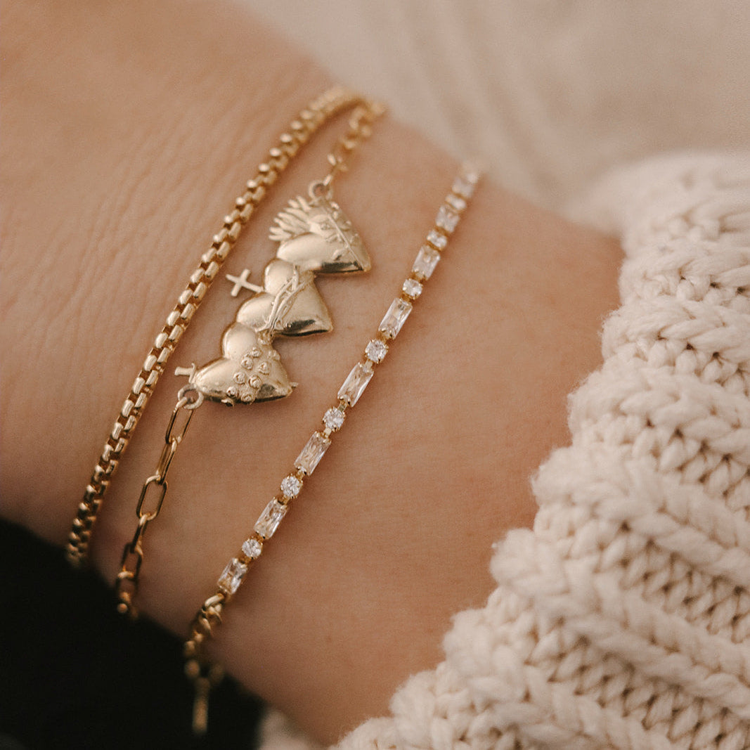 Holy Family Hearts® Bracelet - Paperclip