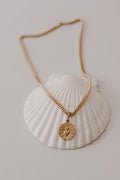 Most Sacred Heart Coin Link Necklace