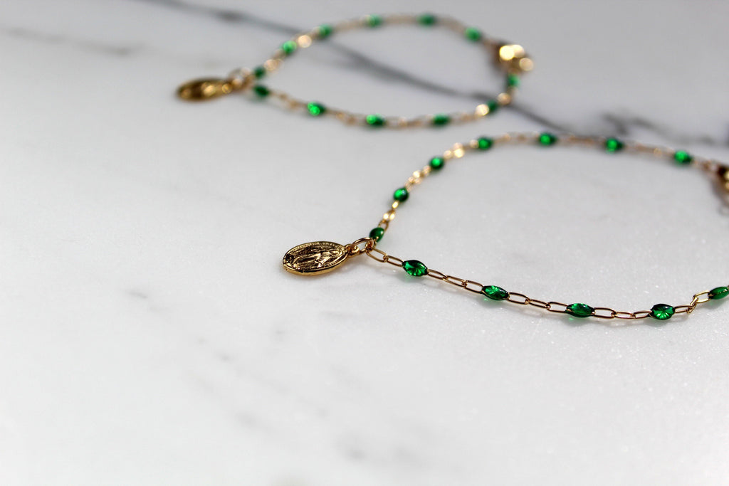 Sweet Advocate Miraculous Medal Mommy and Me Bracelet Set