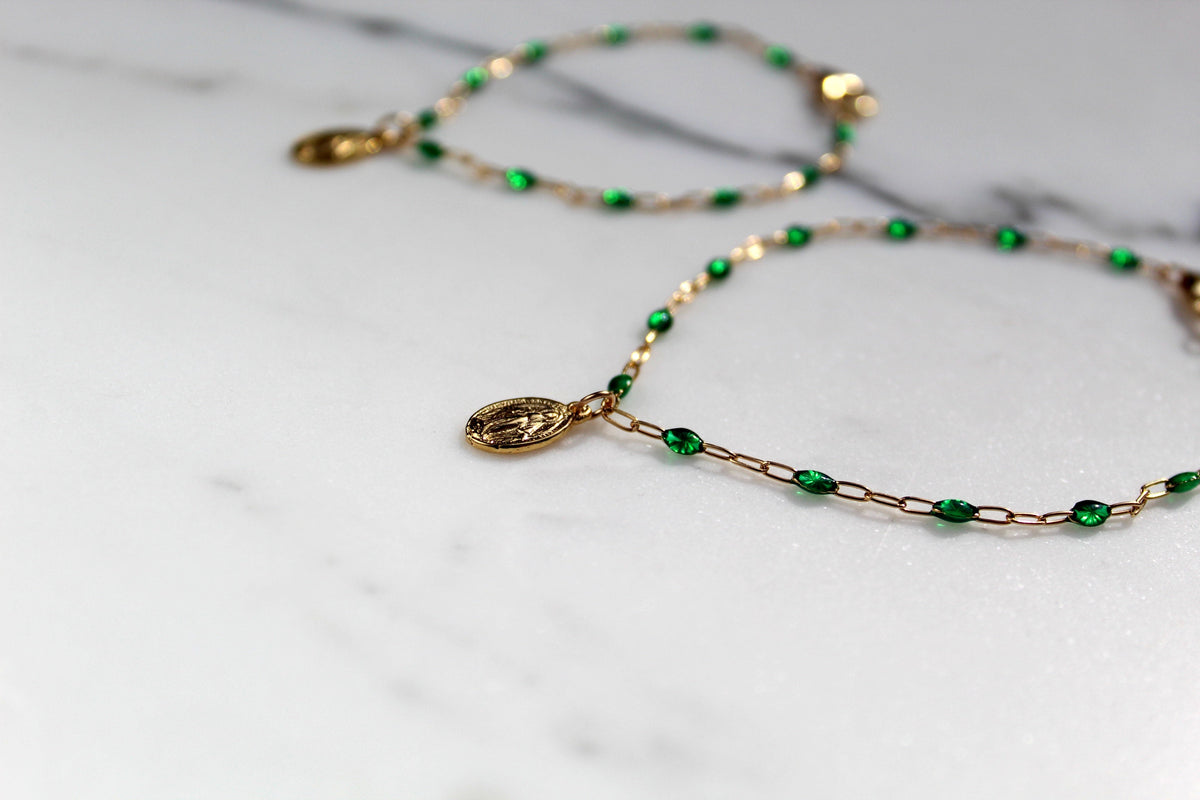 Sweet Advocate Miraculous Medal Mommy and Me Bracelet Set