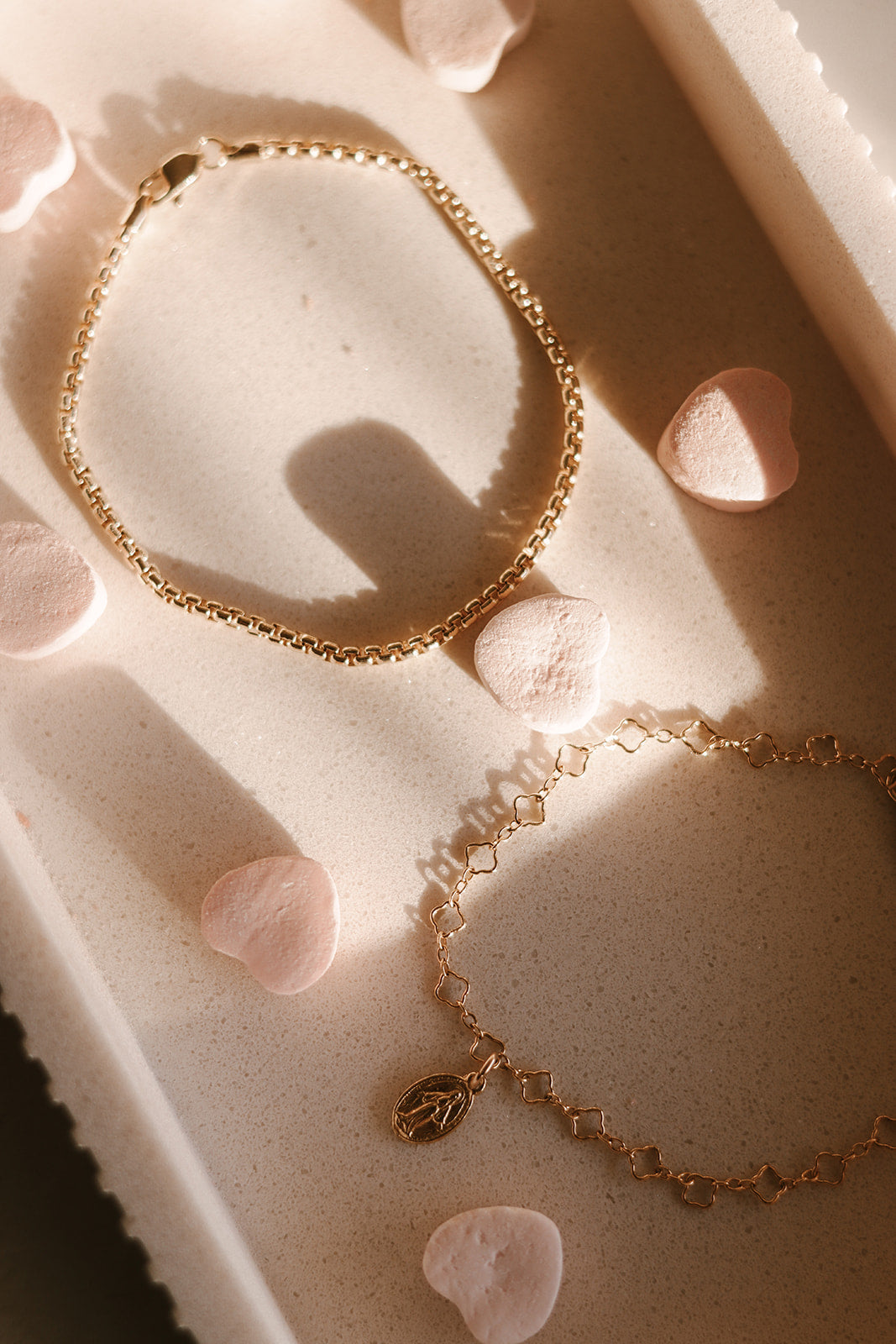 Miraculous Medal Floral Bracelet