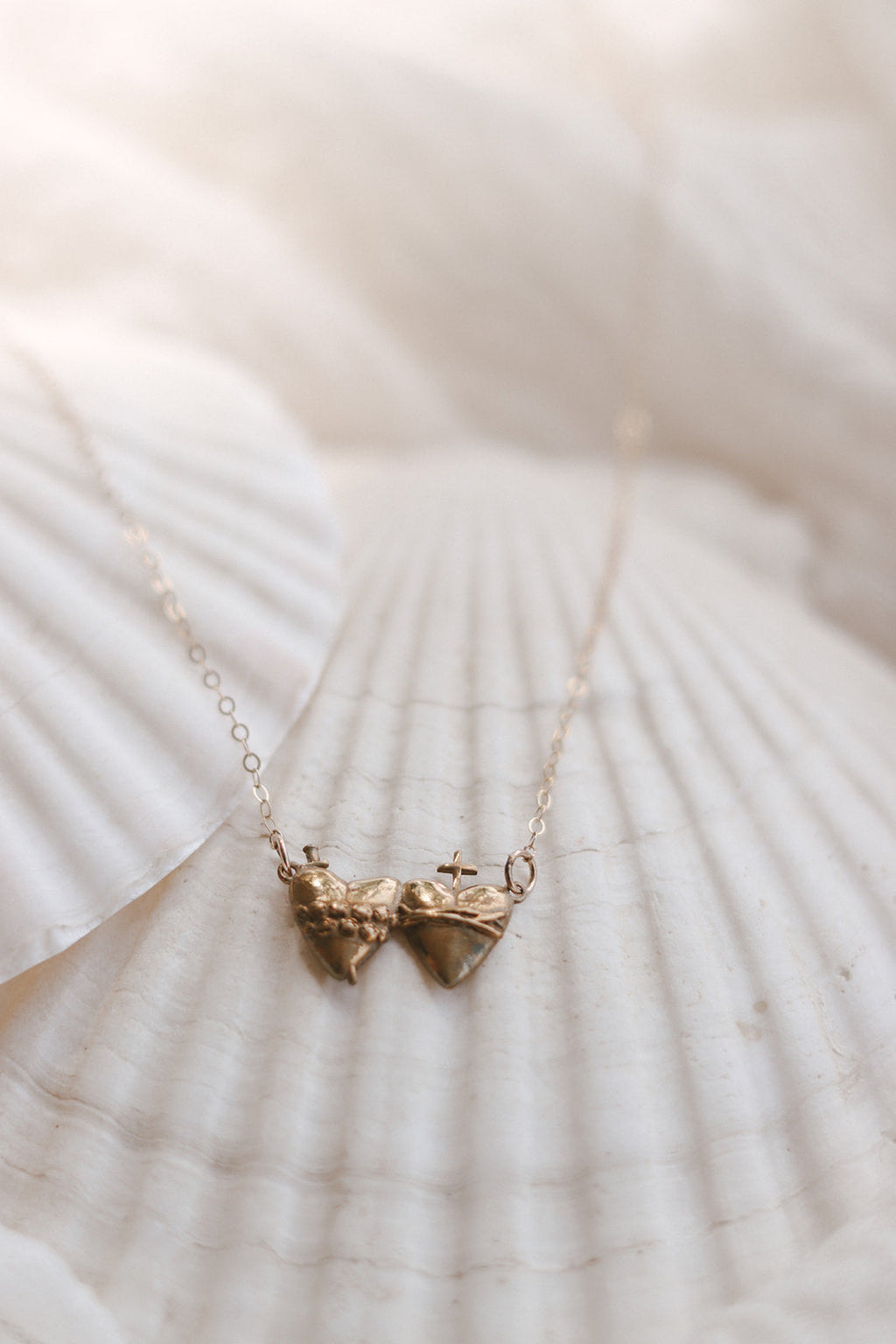 Sacred Heart and Immaculate Heart Necklace