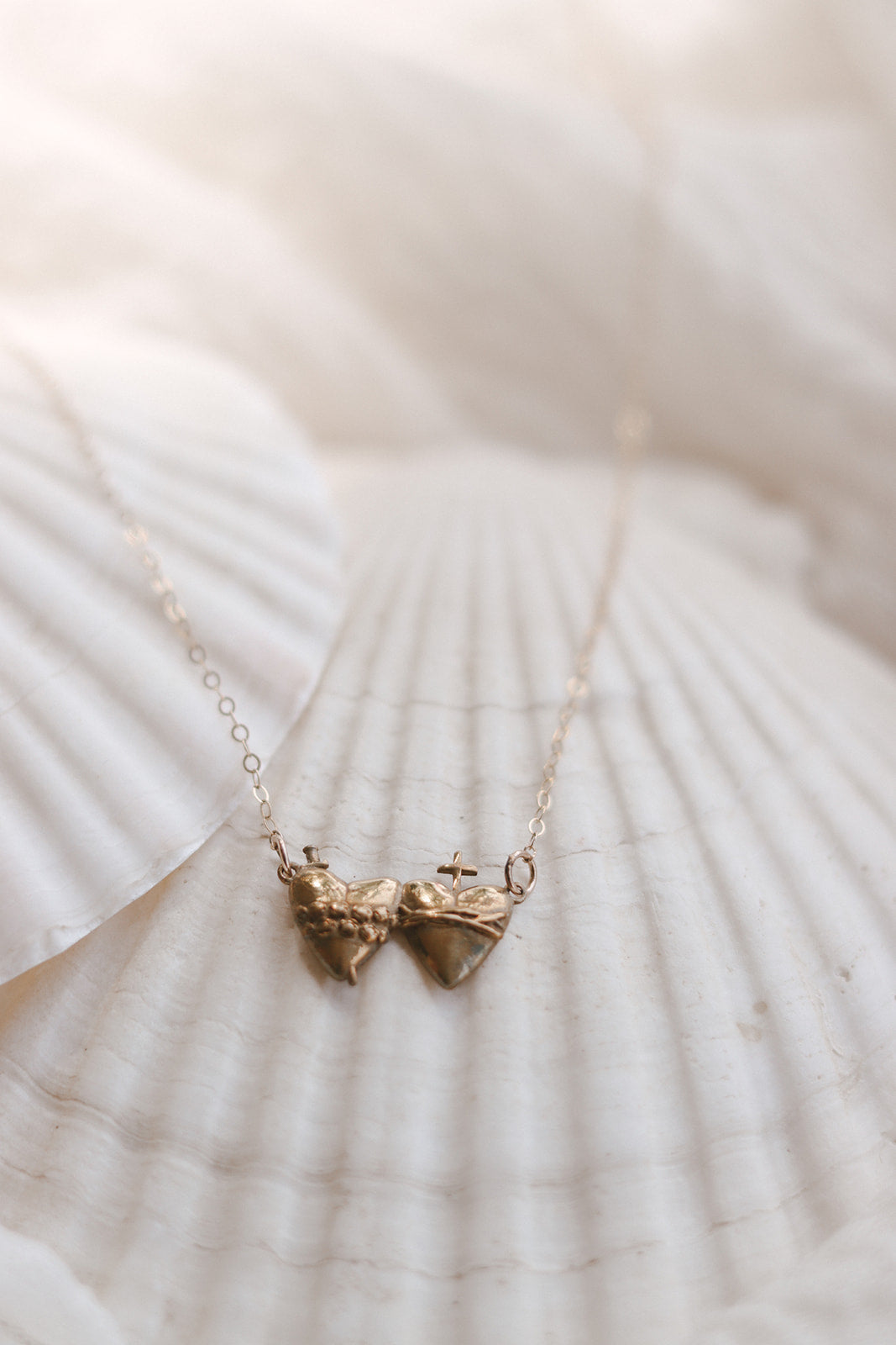 Sacred Heart and Immaculate Heart Necklace
