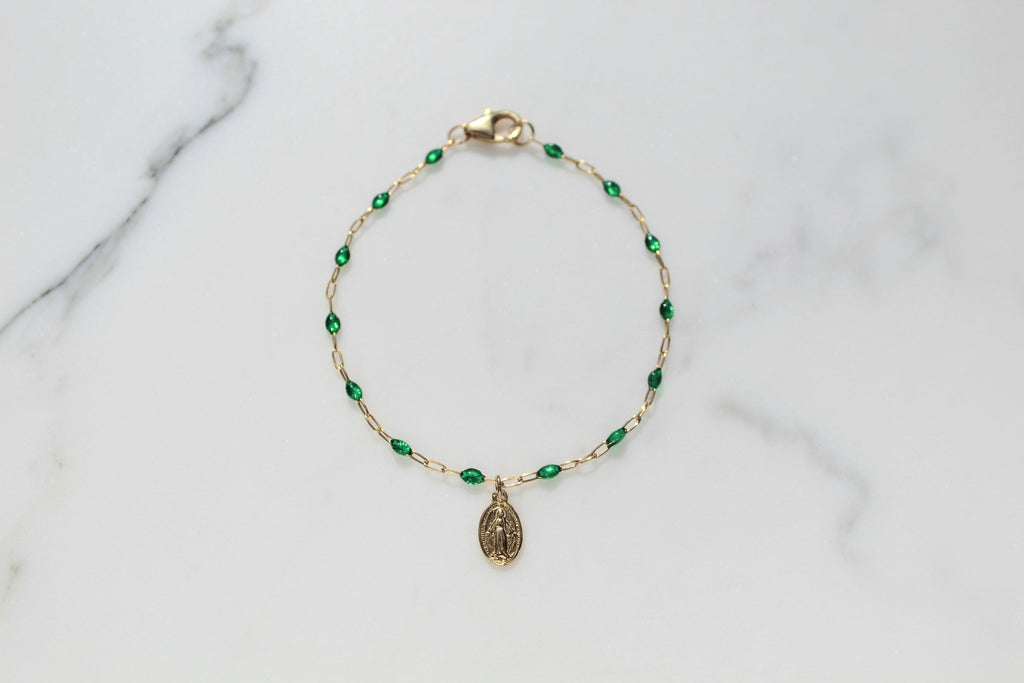 Sweet Advocate Miraculous Medal Bracelet