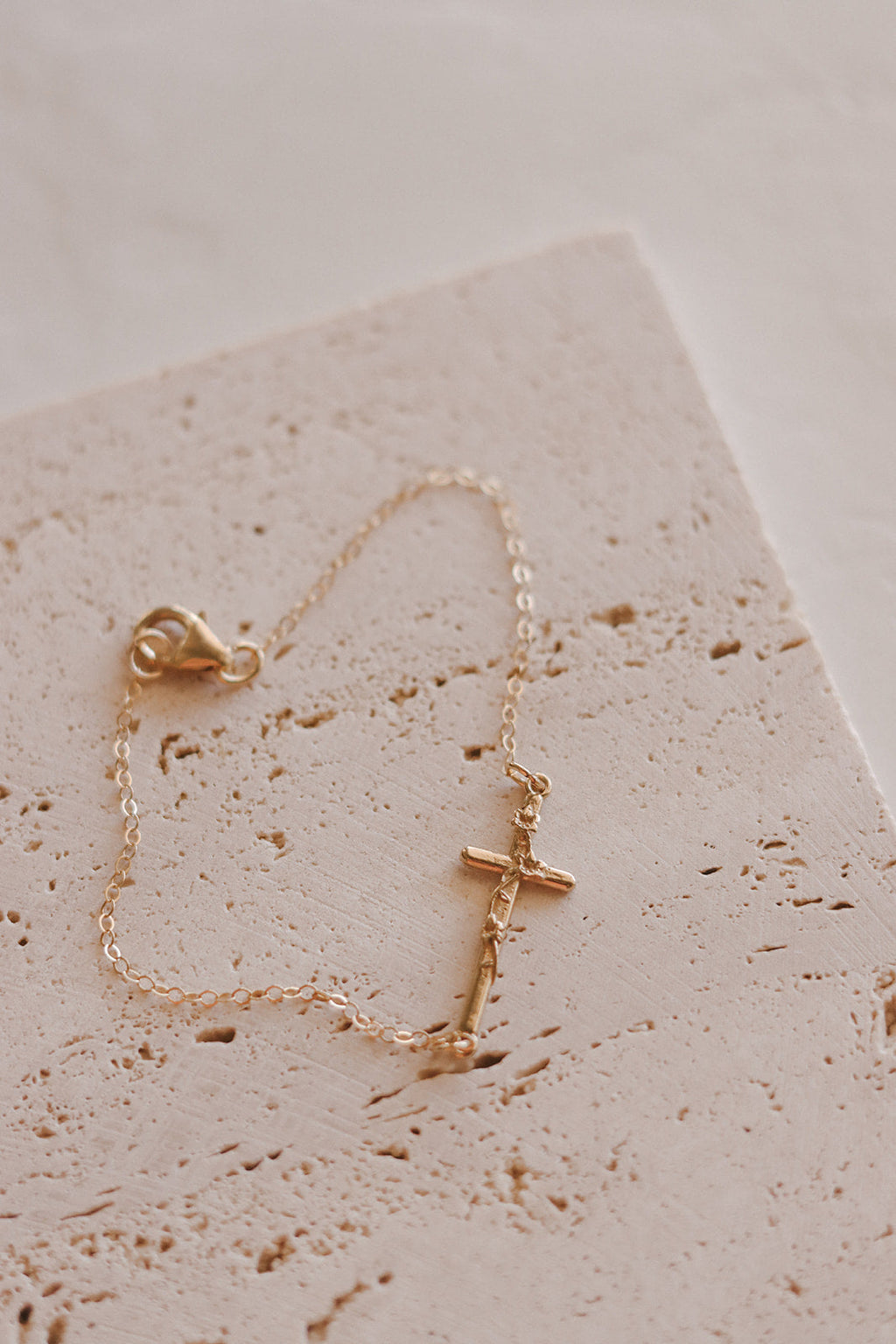 St. Joseph Lily Cross Bracelet *Made to Order*