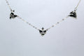 Three Hearts Silver Necklace