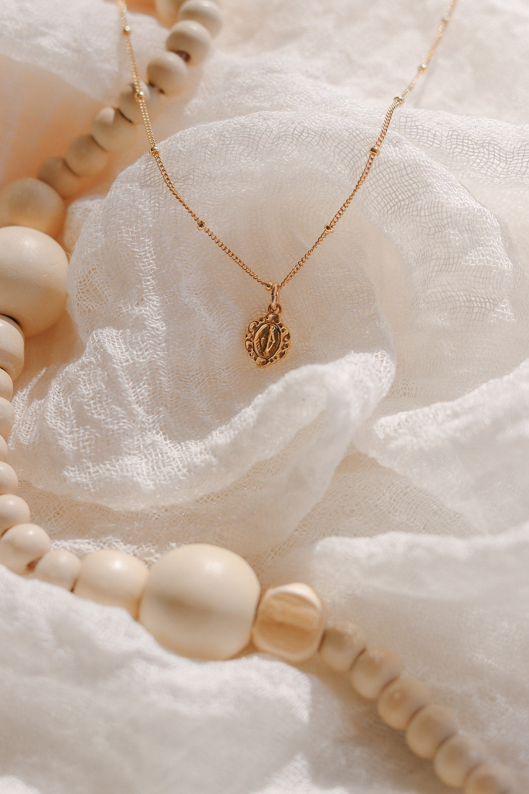 Tiny Miraculous Medal Necklace