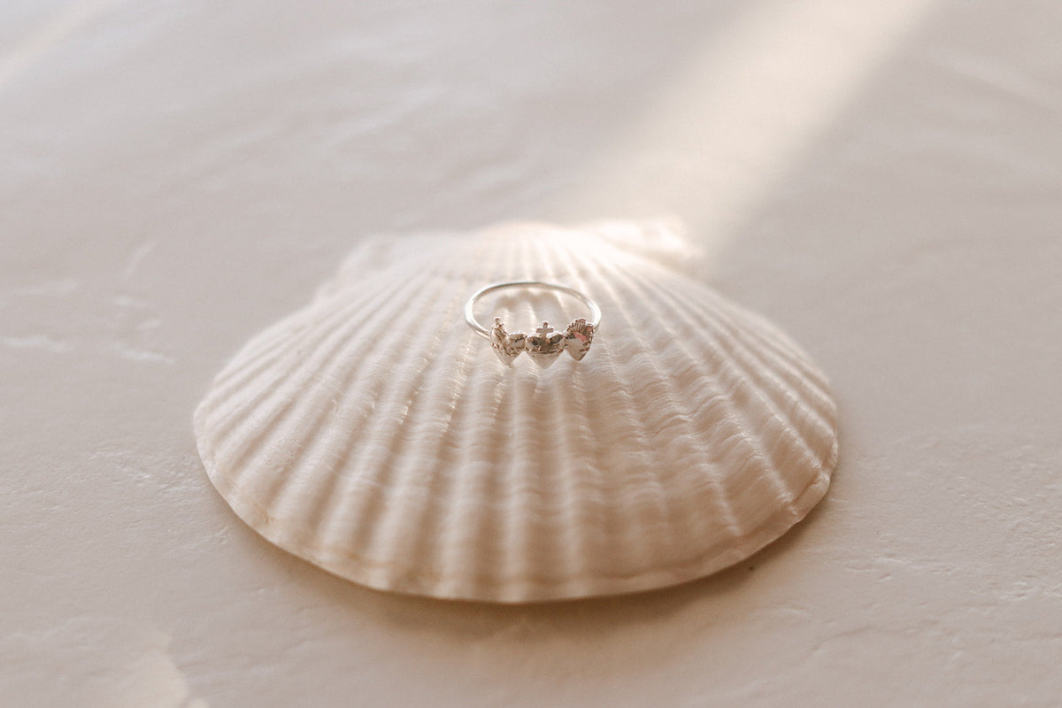 Holy Family Hearts® Ring in Sterling Silver
