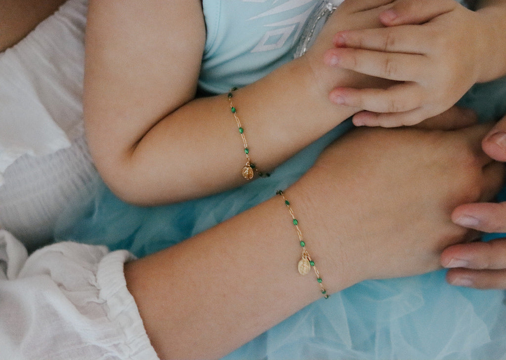 Sweet Advocate Miraculous Medal Mommy and Me Bracelet Set
