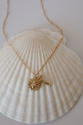 Sacred Heart and Crucifix in Gold Vermeil
