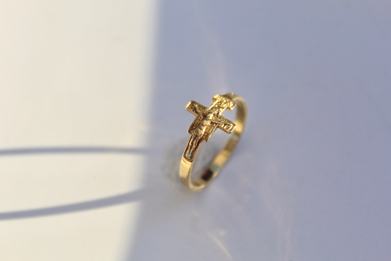 San Damiano Ring in Gold Vermeil